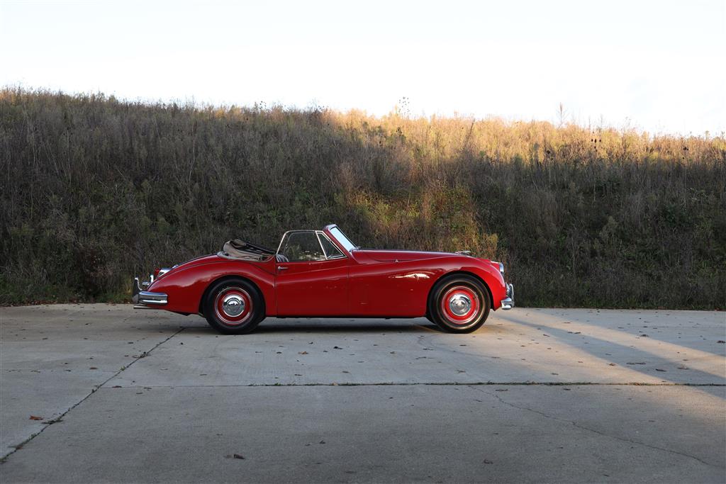 A 1955 Jaguar XK140 DHC